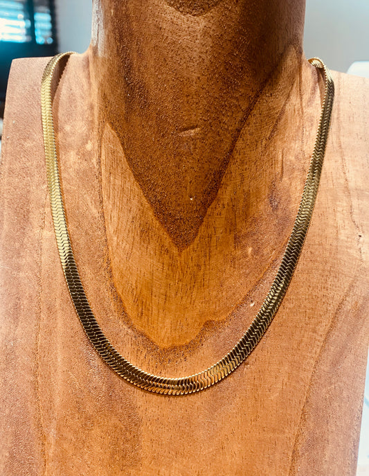 Collier Albane mailles plates