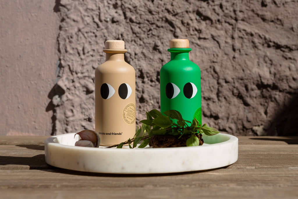 Huile d'olive extra vierge à l'ail