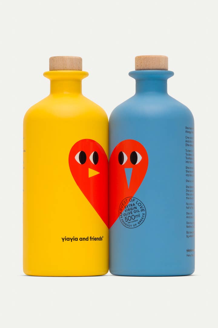 Huile d'olive extra vierge – Récolte d'Amour 500 ml x2