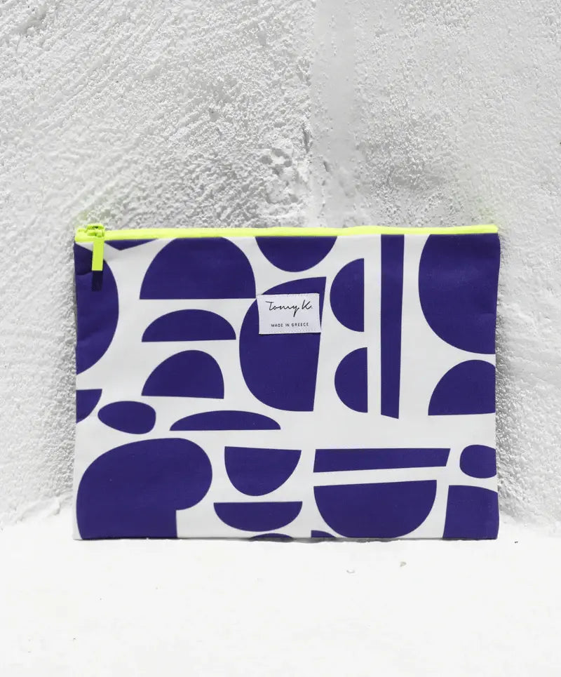 Tomy K - Pochette Delos Blue 32 x 22 cm