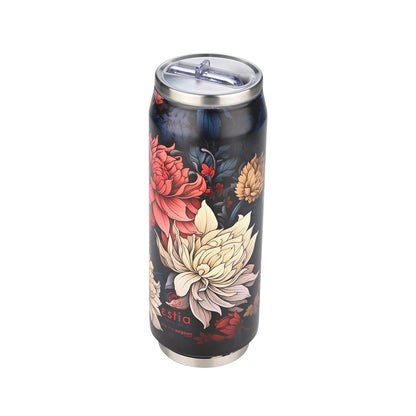 INSULATED BOTTLE TRAVEL CUP SAVE THE AEGEAN 500ml MIDNIGHT BLOSSOM 22686
