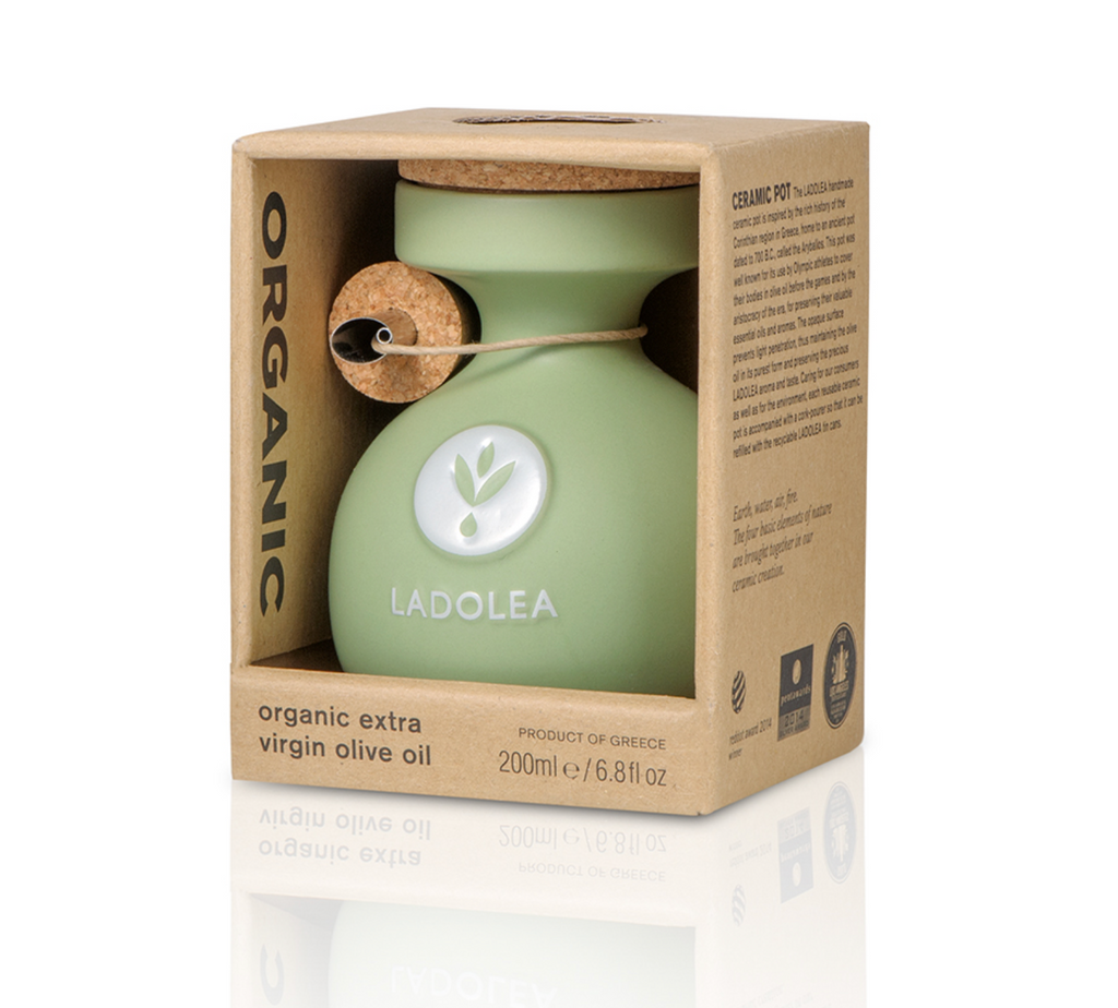ORGANIC EVOO extra virgin olive oil  200ml green pot