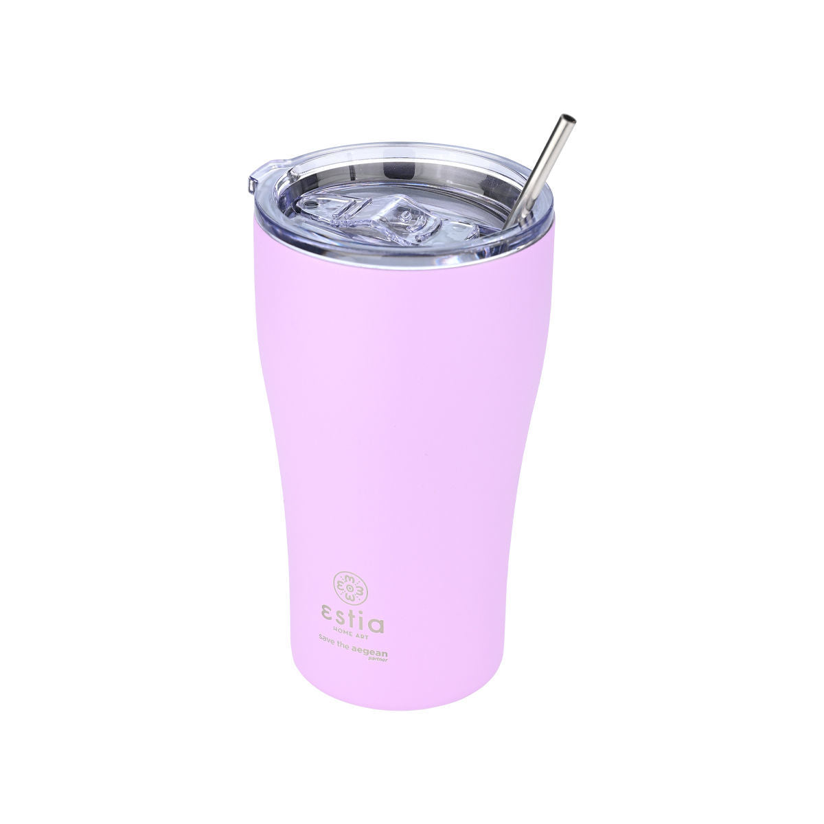 INSULATED COFFEE MUG SAVE THE AEGEAN 500ml LAVENDER PURPLE SKU: 01-23195