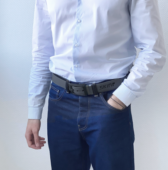 SKIMP - Ceinture Unisexe Originale Dark Grey