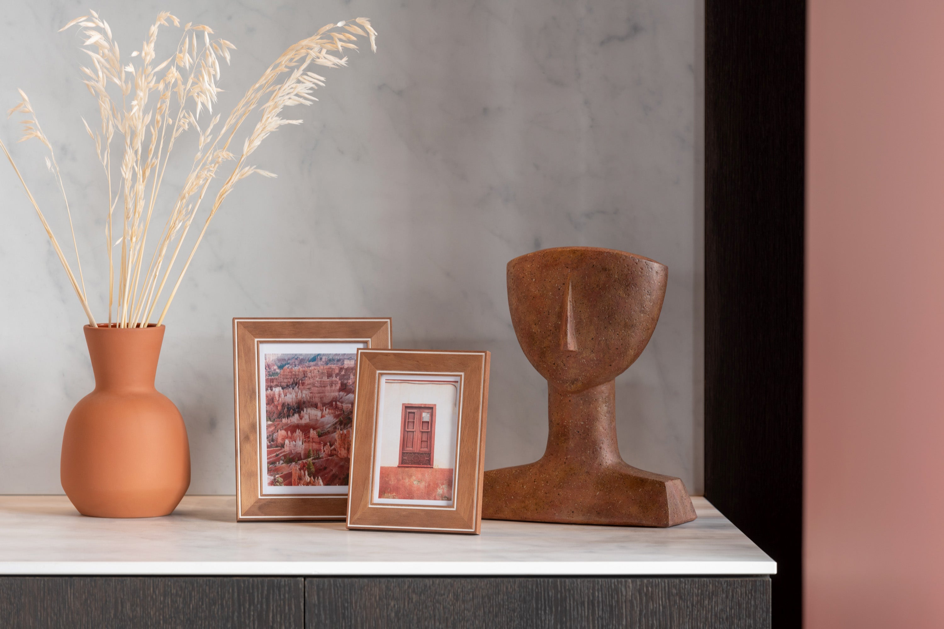 VASE DESIGN HAUT TERRACOTA