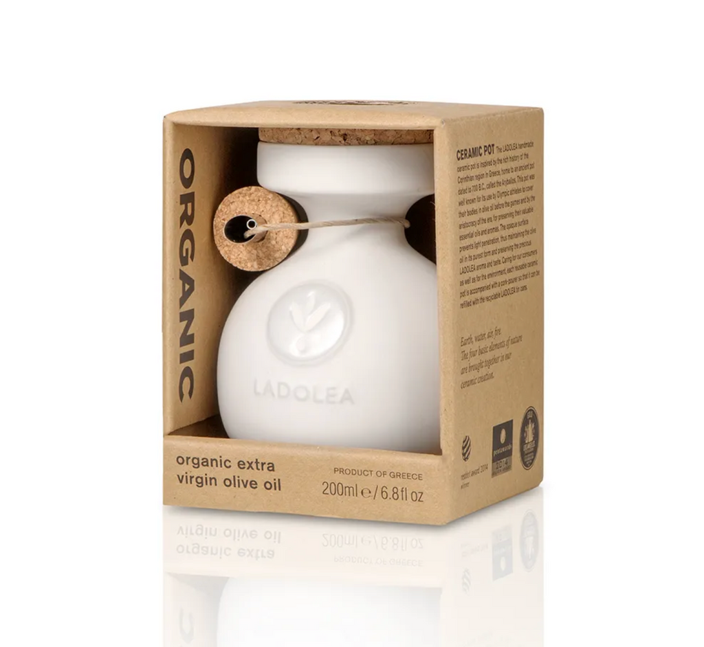 ORGANIC EVOO PATRINIA  200ml white pot