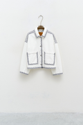 Veste Oedipe jean blanc