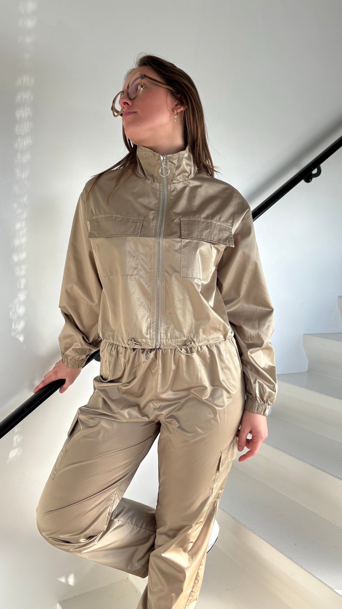 Ensemble parachute kaki