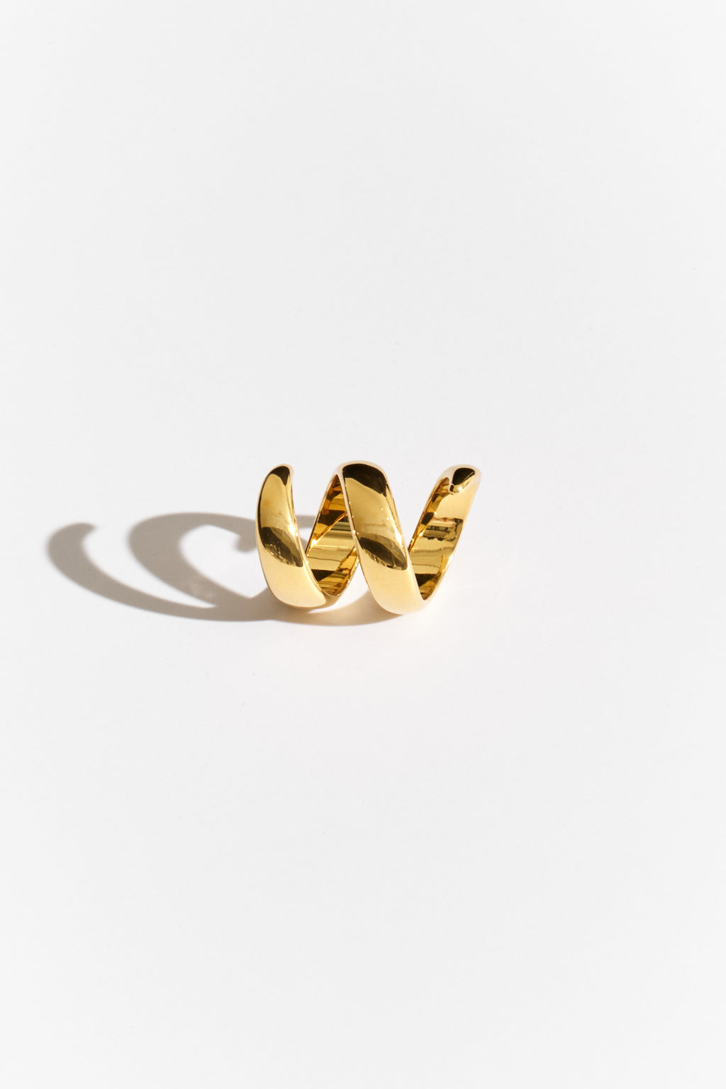 Bague Large spirale dorée - bijou femme Kefi Concept Store