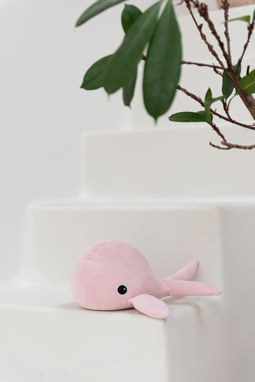 Arrêt porte bébé baleine ROSE - déco maison Kefi Concept Store