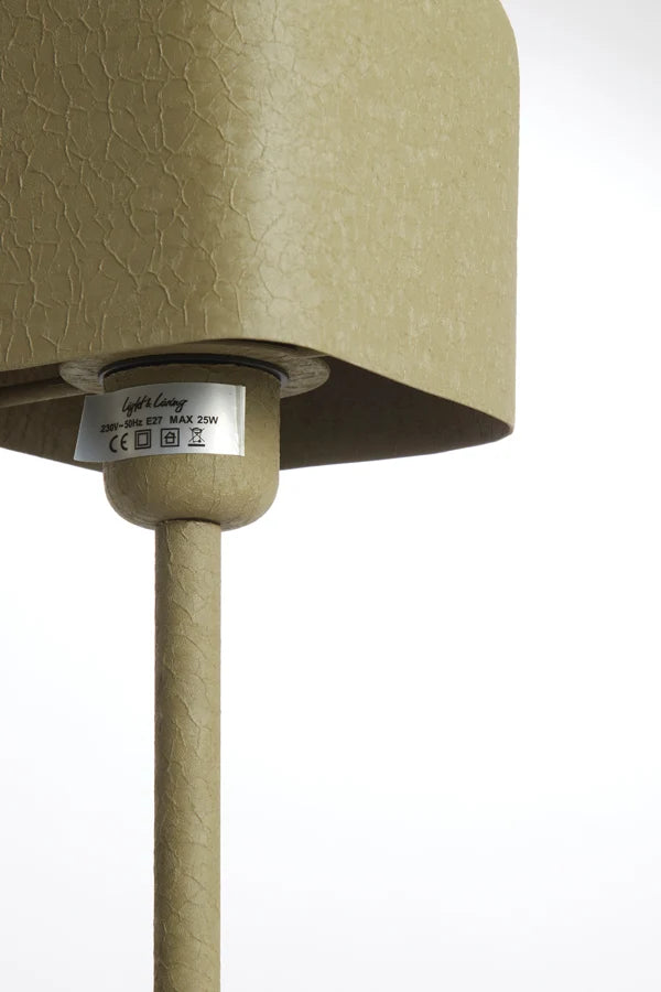 Lampe de table 13x13x36 ELENIE  vert olive