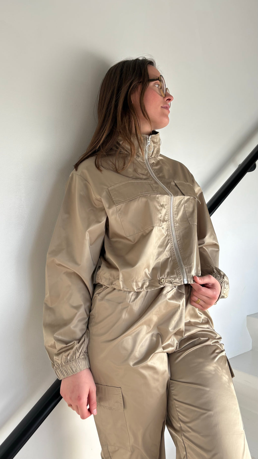 Ensemble parachute kaki