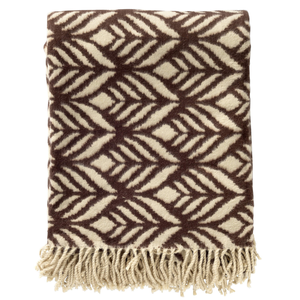 Plaid Alexandra chocolat 150 x 200 cm