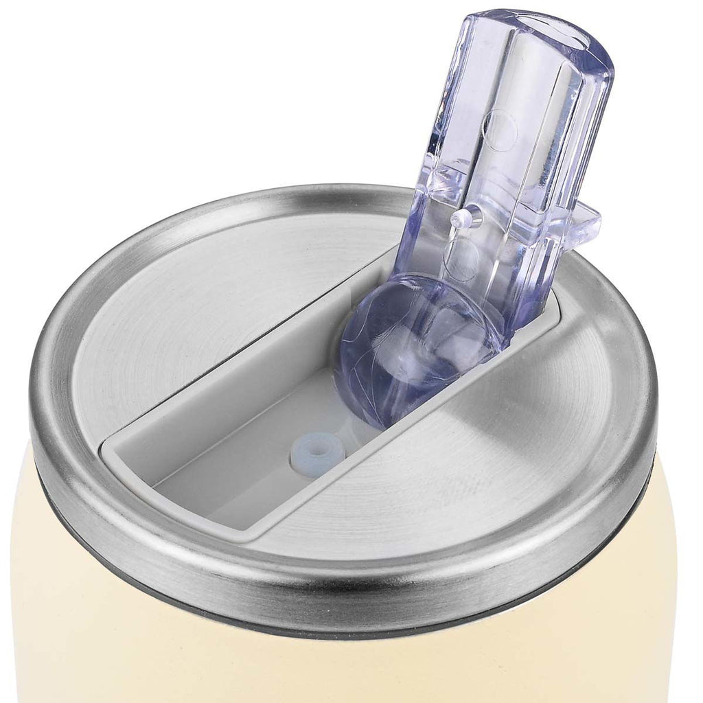 INSULATED BOTTLE TRAVEL CUP SAVE THE AEGEAN 500ml LILY WHITE 22761 - art de la table Kefi Concept Store