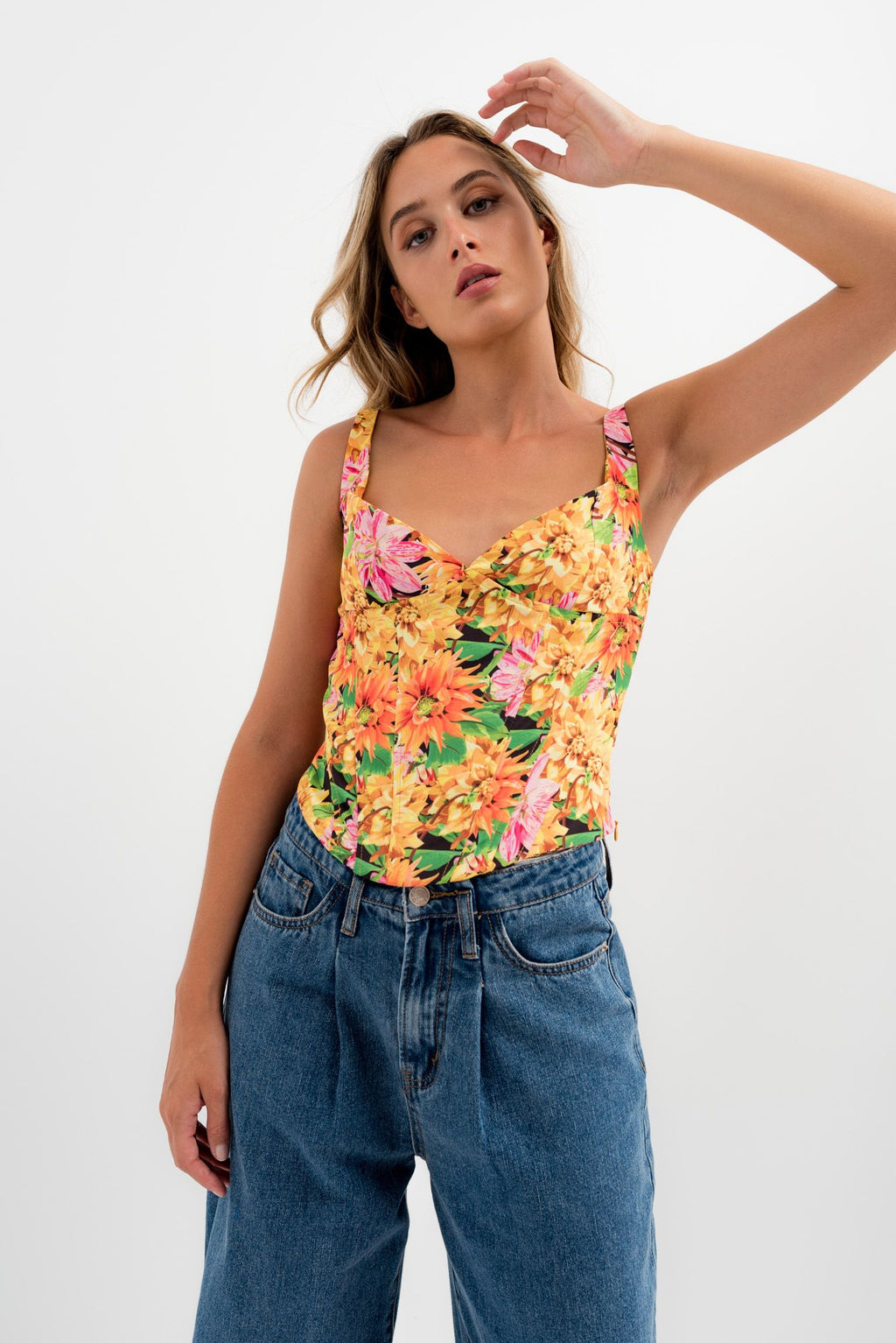 Top corset estampado