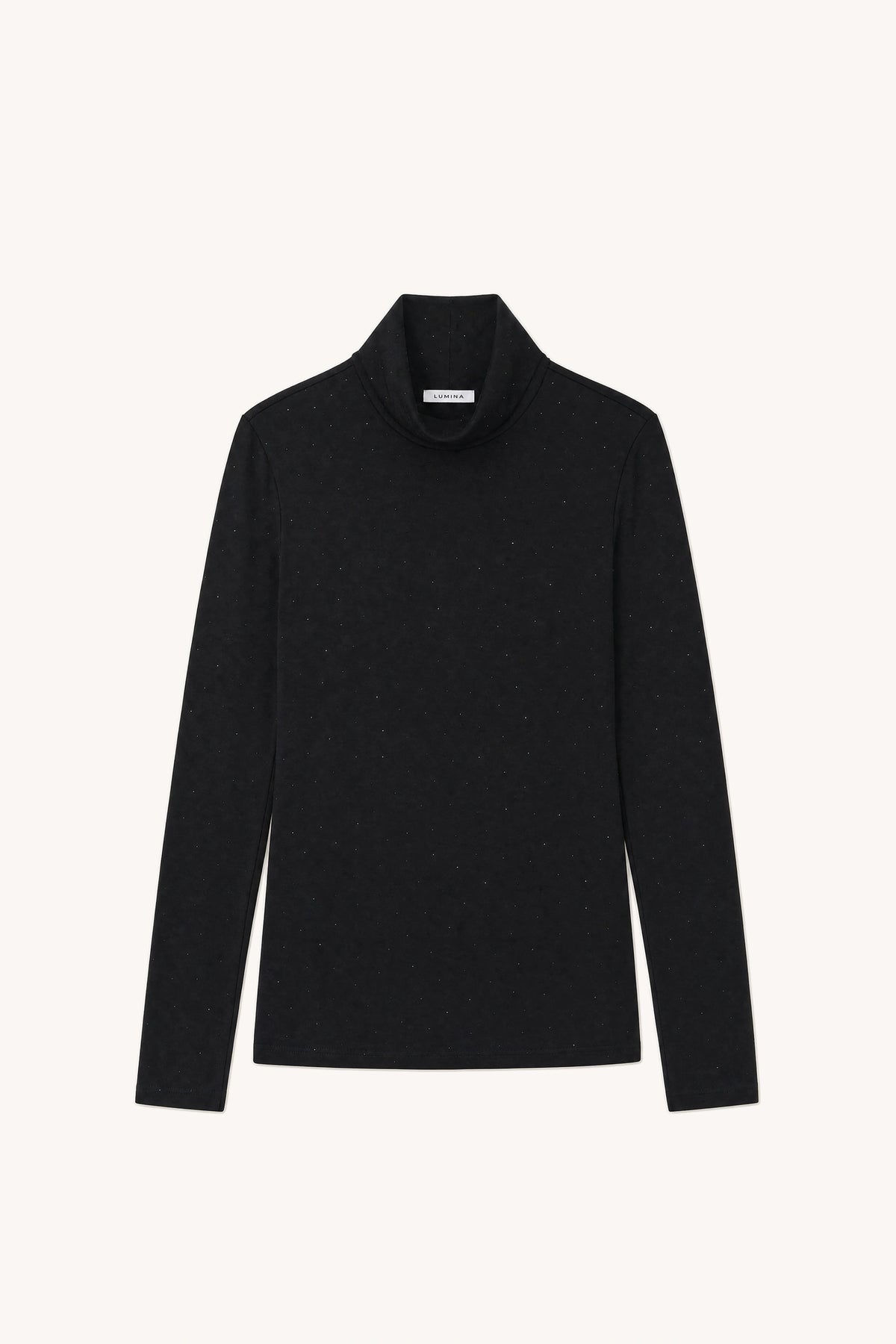 Pull col roulé à strass