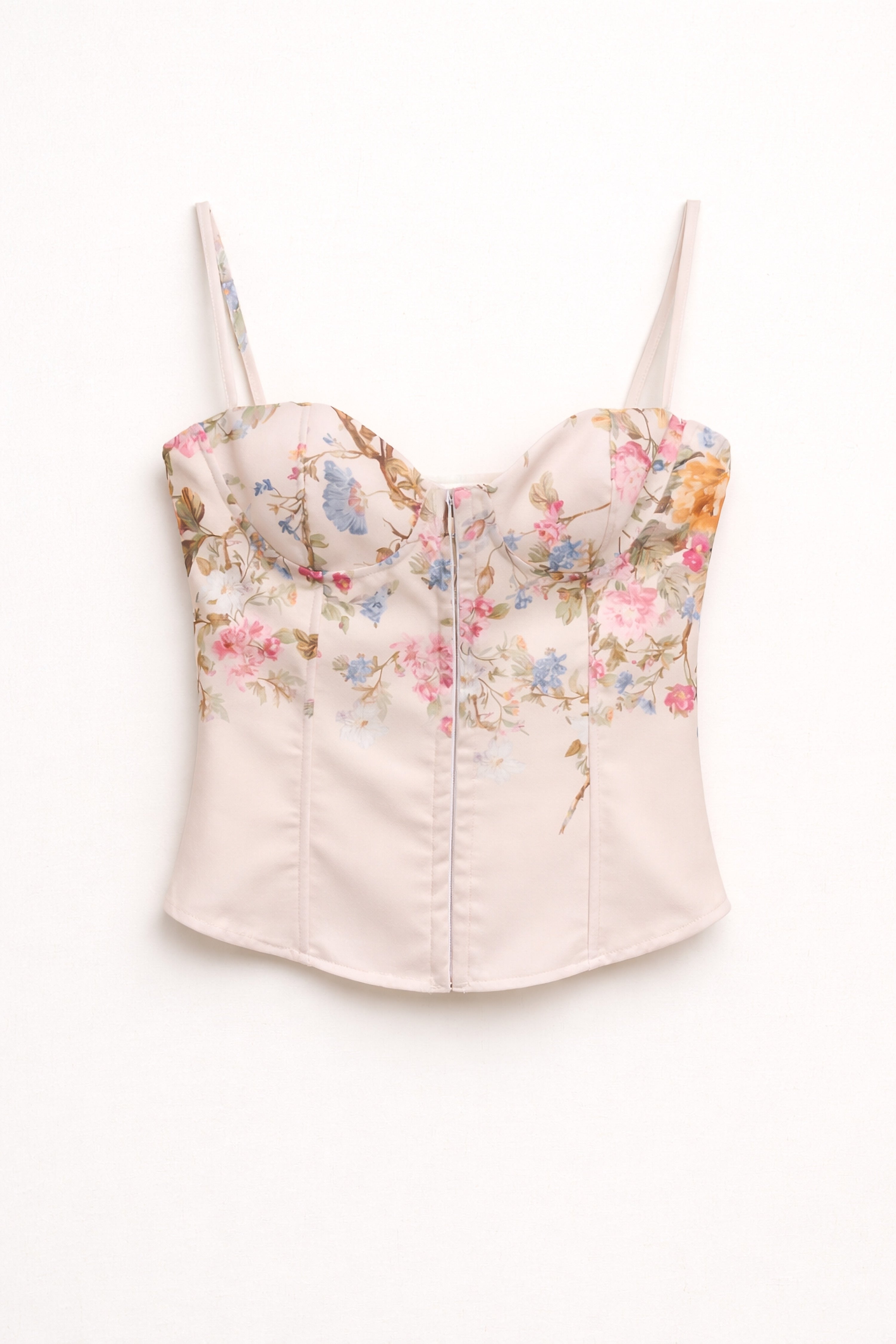 🌺 TOP CORSET FLEURI