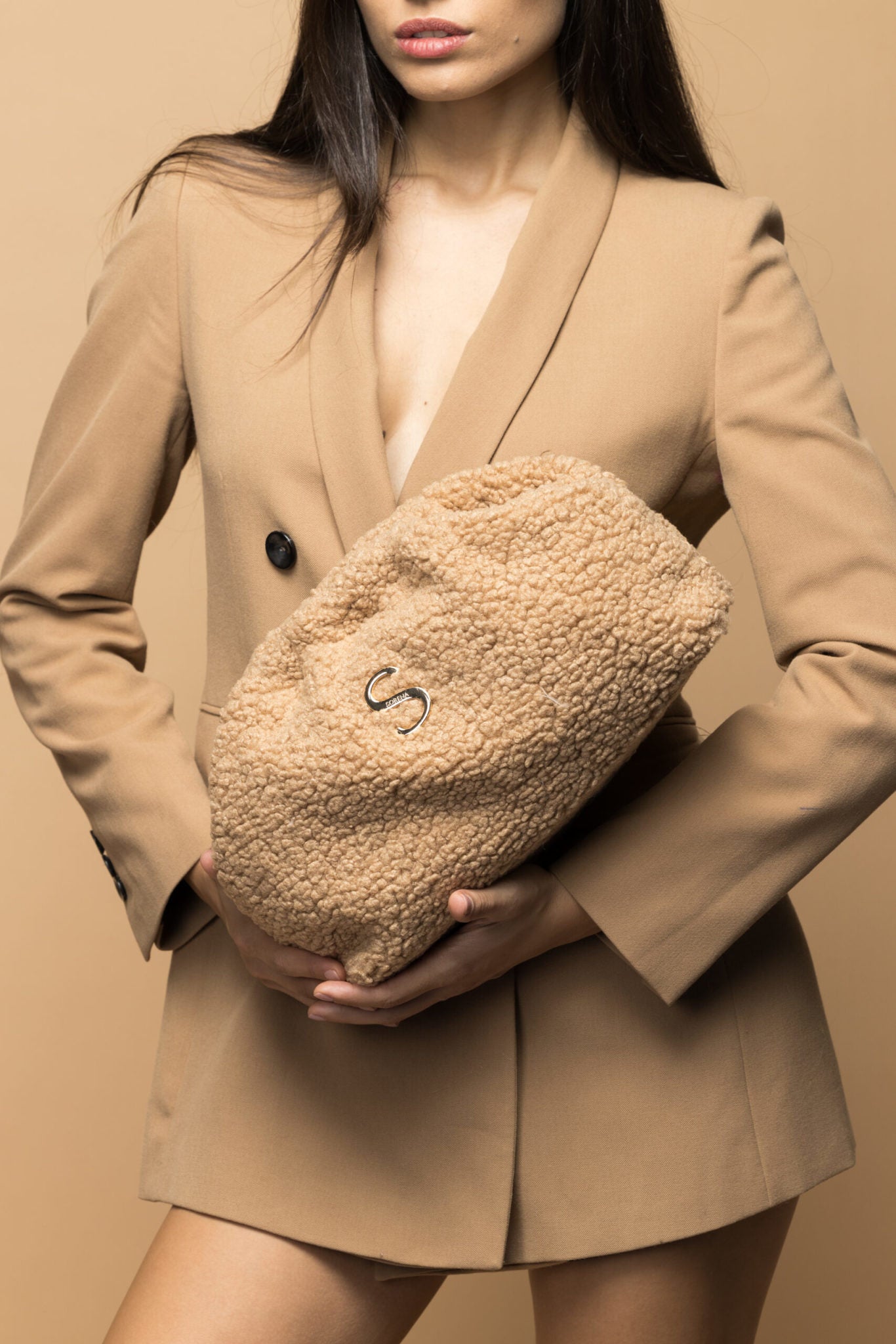 Teddy honey bucket bag - accessoire tendance Kefi Concept Store