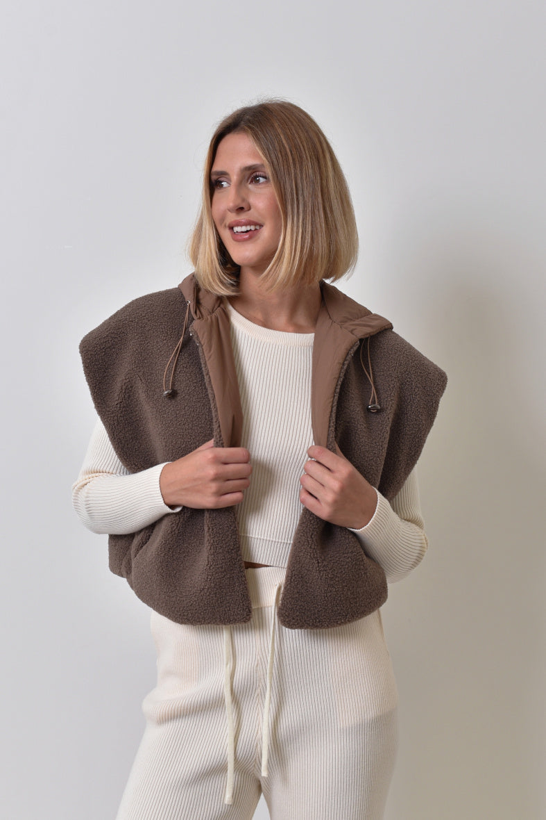 Veste Holly moumoute réversible doudoune