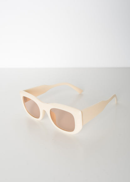 Lunettes de soleil beige