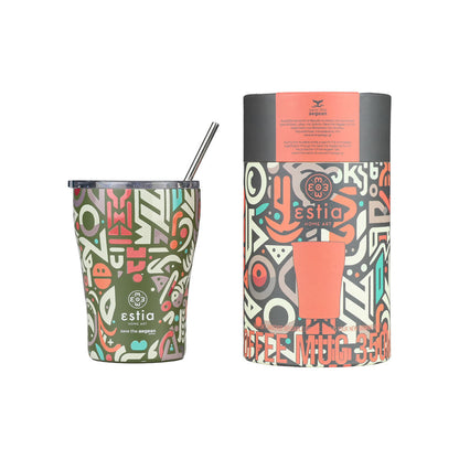 INSULATED COFFEE MUG SAVE THE AEGEAN 350ml GEOVIVID SKU: 01-22938